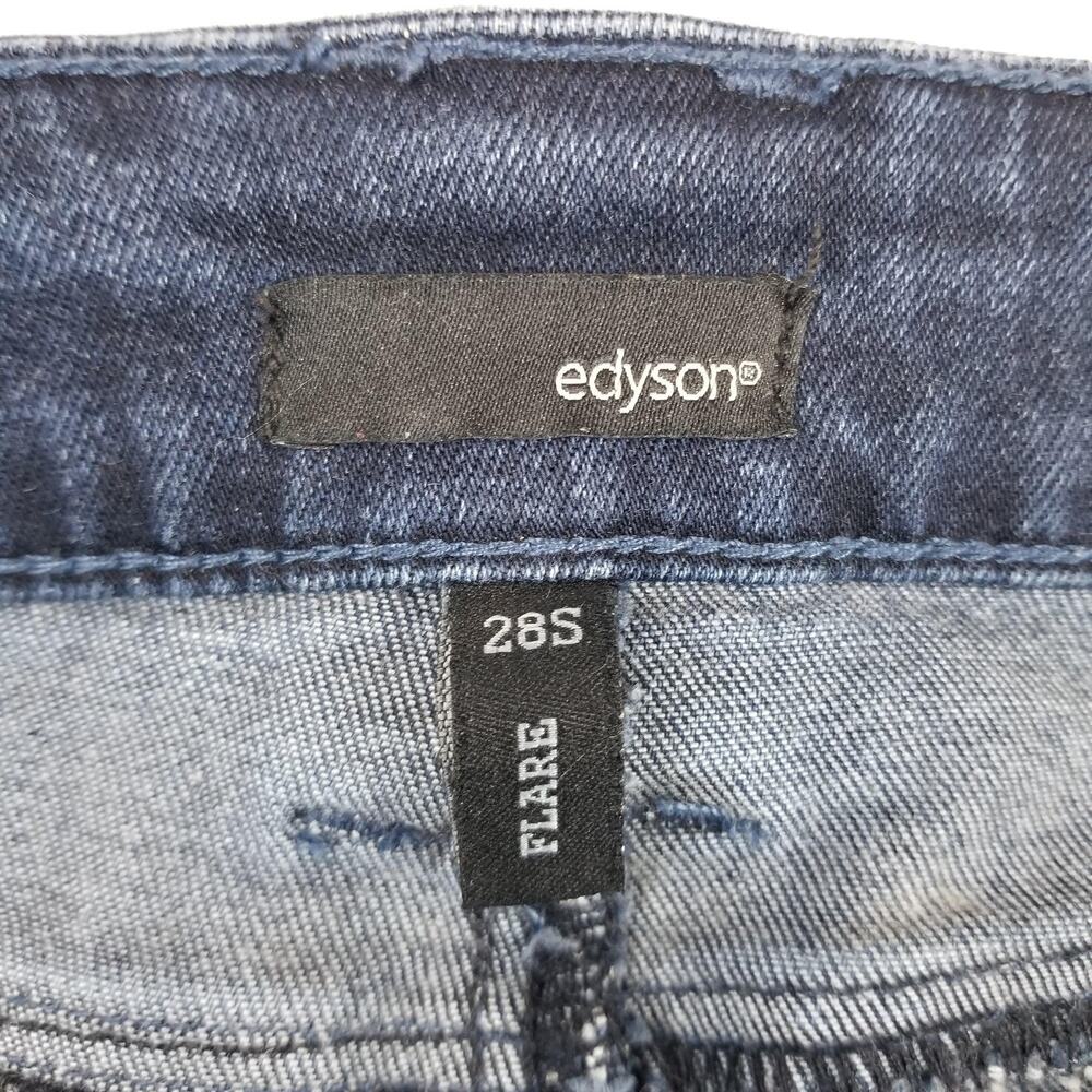 Classic Dark Blue Flare Jeans - Wide Leg - Picture 3 of 10
